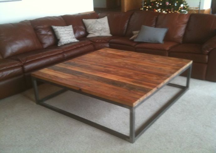 Wood and Metal Coffee Table Design Images Photos Pictures