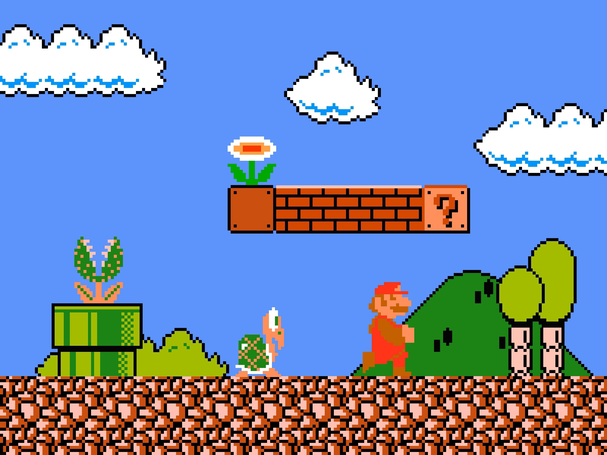 Pixel Mario Wallpapers Images Photos Pictures Backgrounds