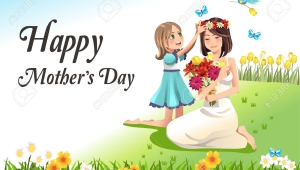 Vector Happy Mothers Day Card