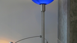 Blue Glass Floor Lamps