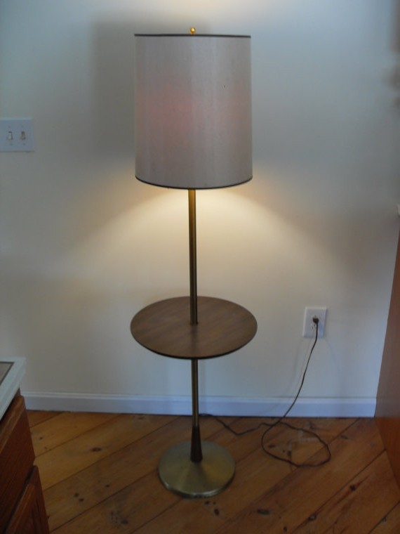 Vintage Floor Lamps With Table, Antique Floor Lamp With Table