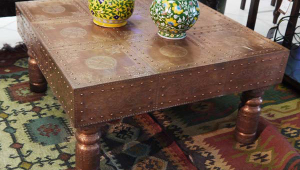 Antique Copper Coffee Table