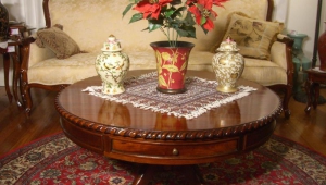 Antique Pedestal Coffee Table