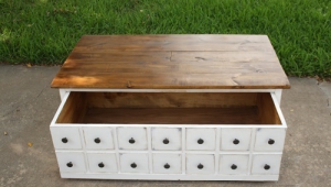 Apothecary Design Table With Trick Drawers