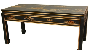 Asian Coffee Table With Lacquer Finish