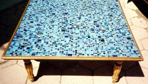 Blue Mosaic Coffee Table