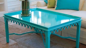 Bright Blue Coffee Table