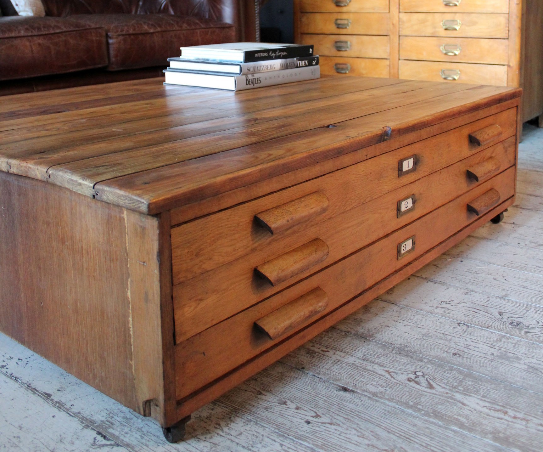 Chest Coffee Table With Drawers