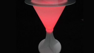 Cocktail Table In Wineglass Shape