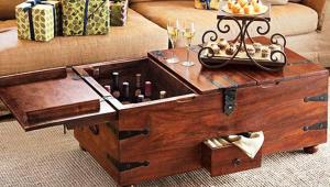 Coffee Table With Storage Bar
