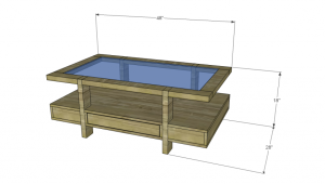 Coffee Table With Glass Top Plan