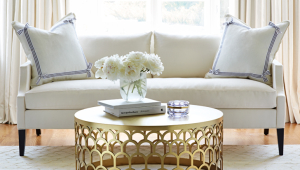 Contemporary Brass Coffee Table