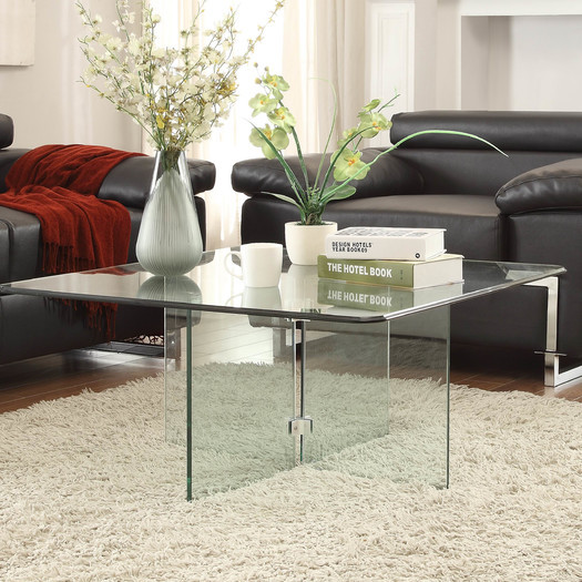 Contemporary Fully Glass Coffee Table