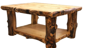 Country Log Coffee Table