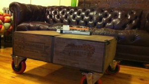 Crate Coffee Table With Wheels