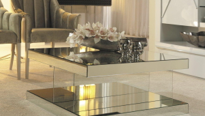 Double Mirrored Coffee Table