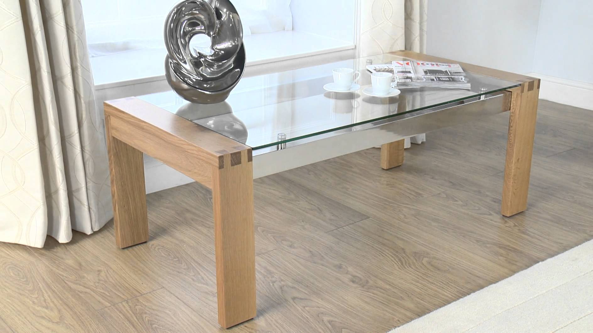 Durable Wood And Metal Coffee Table