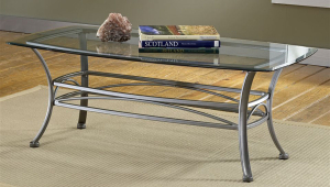 Easy Glass And Metal Coffee Table