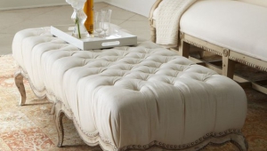 Elegant Upholstered Coffee Table