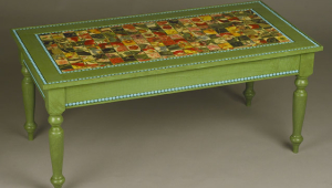 Exotic Painted Coffee Table