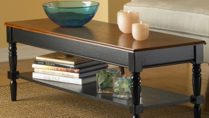 French Country Coffee Table With Shelf