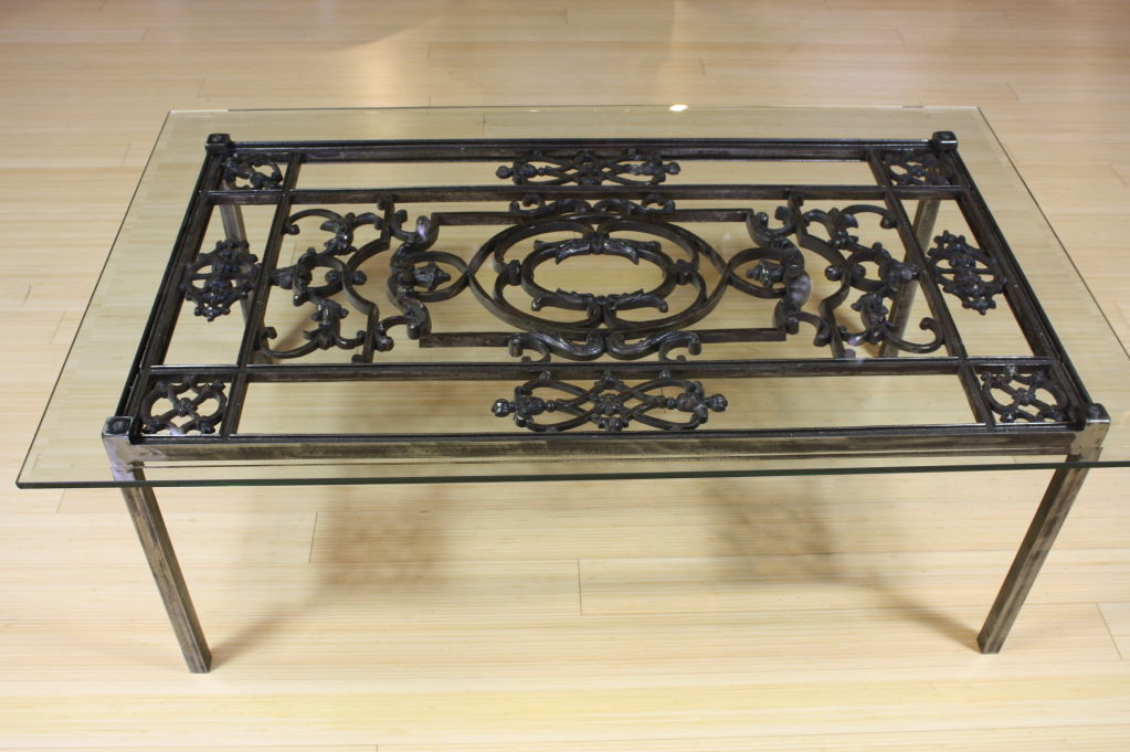 French Wrought Iron Coffee Table