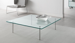 Glass Coffee Table With Metal Legs
