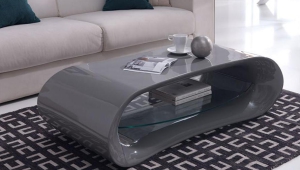 Glossy Grey Coffee Table