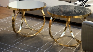 Gold Coffee Tables Set