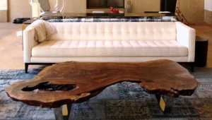 Gorgeous Wood Slab Coffee Table
