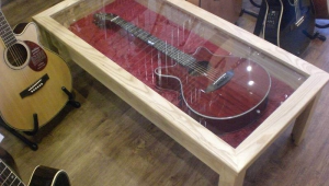 Guitar Glass Display Coffee Table