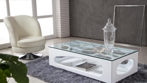 Idea For Modern Glass Top Coffee Table