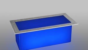 LED Blue Coffee Table