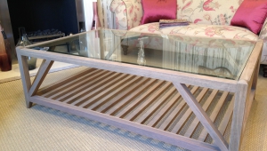 Large Glass Top Coffee Table