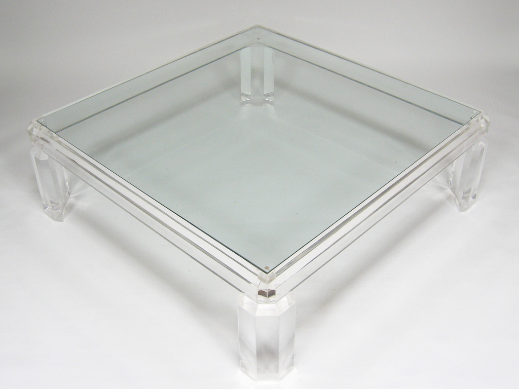 Large Lucite Coffee Table