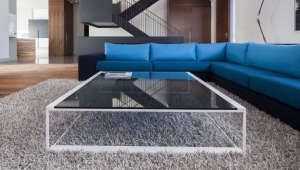 Large Modern Glass Coffee Table