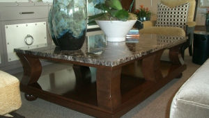 Long Rectangle Granite Coffee Table
