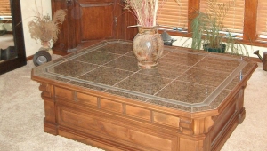 Massive Base Granite Coffee Table