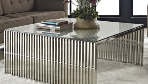 Metal Contemporary Coffee Table