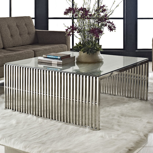 Metal Contemporary Coffee Table
