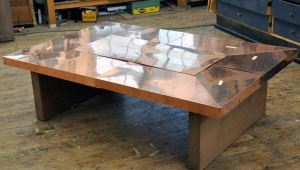 Modern Copper Coffee Table