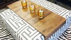 Ottoman Coffee Table Wrap Tray
