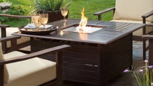 Outdoor Coffee Table With Fireplace