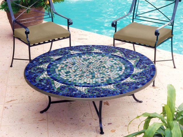 Outdoor Mosaic Coffee Table, Mosaic Coffee Table Outdoor