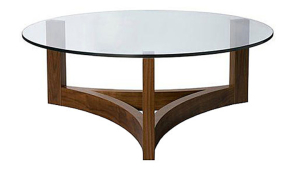 Oval Glass Top Coffee Table