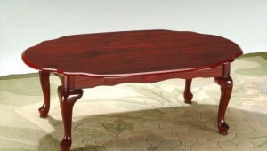 Oval Redwood Coffee Table