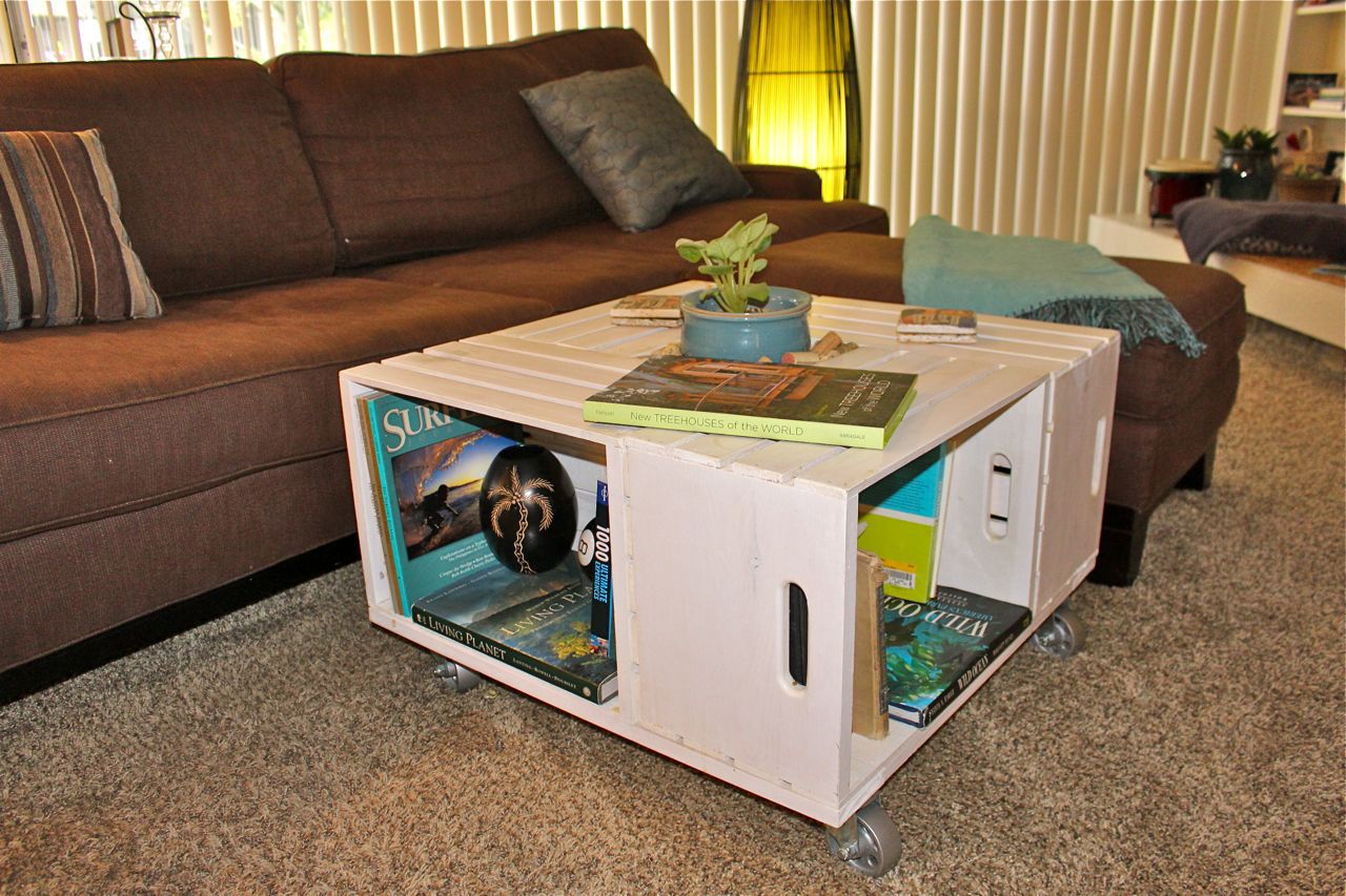 Painted Crate Coffee Table