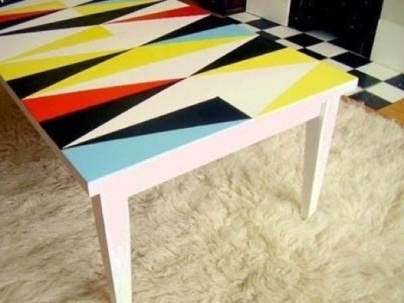 Painted Funky Coffee Table