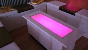 Pink Led Coffee Table