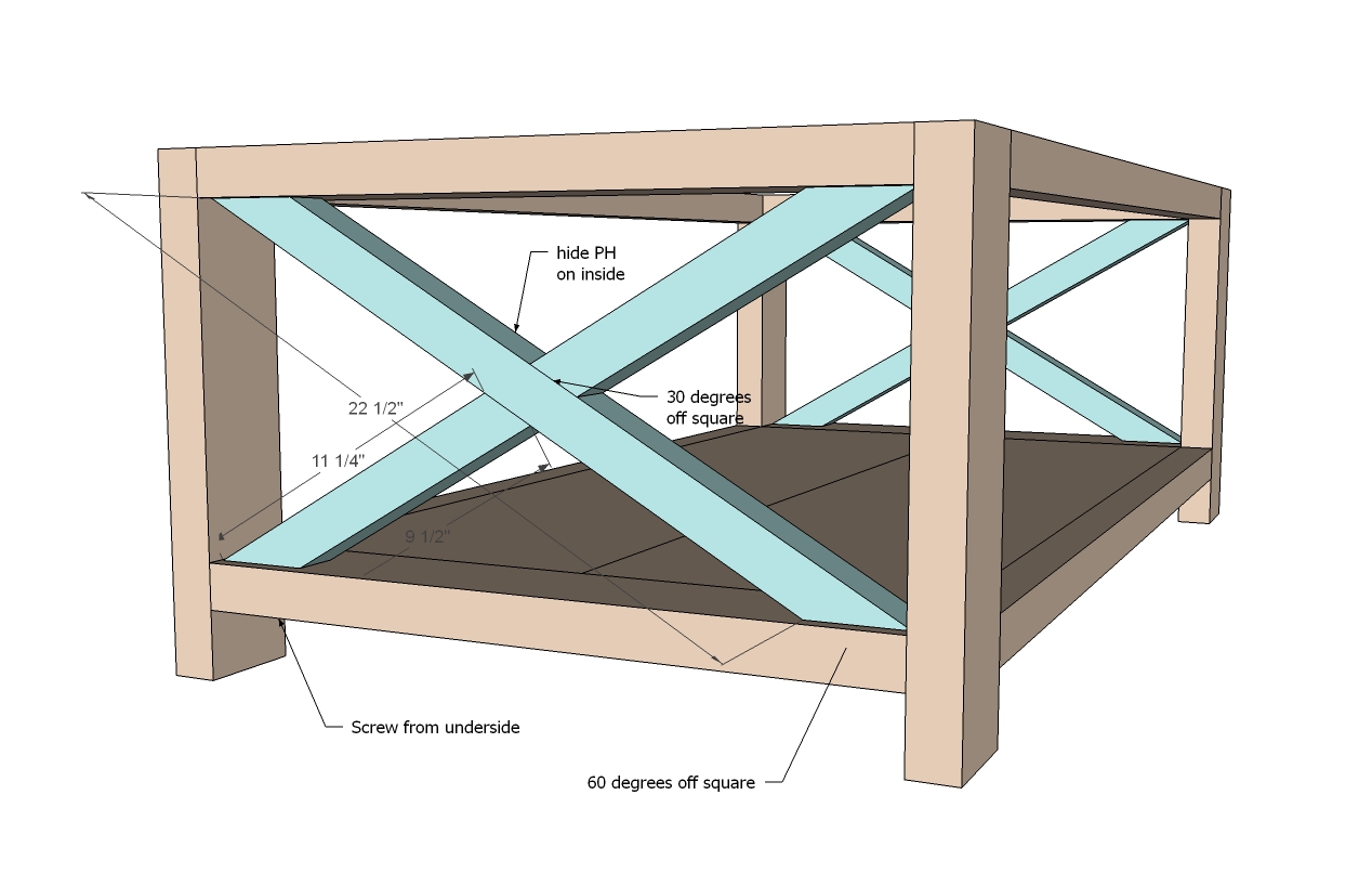 Plan For Coffee X Table